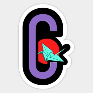 letter C logo Sticker